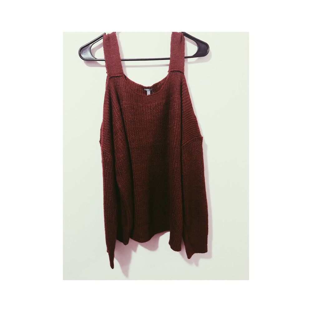 Maroon off the shoulder blouse